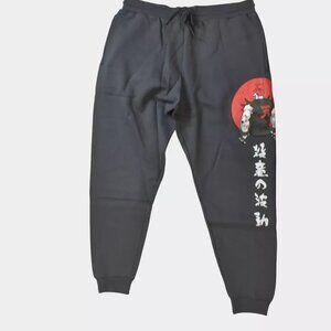 Graph Mens Capcom Street Fighter Akuma Kanji Image Jogger Pants New